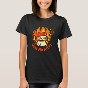 Gothic Clothes Hell No Kitty Alt Grunge Cat Meme T-Shirt