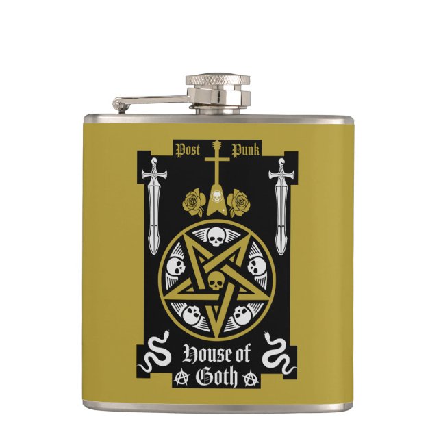 Gothic Clothing And Accessories Hip Flask (Front)