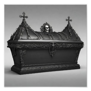 Gothic coffin photo print