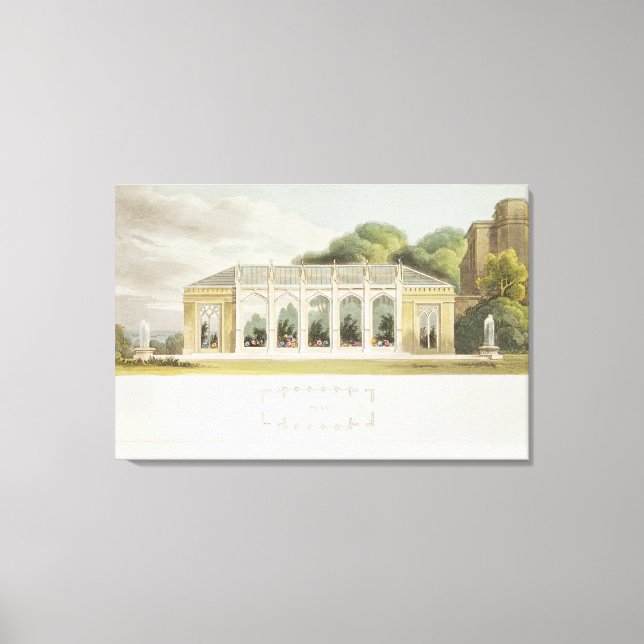 Gothic Conservatory, 1832 Canvas Print (Front)