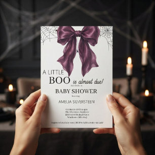Gothic Coquette A little Boo Baby Shower Invitation