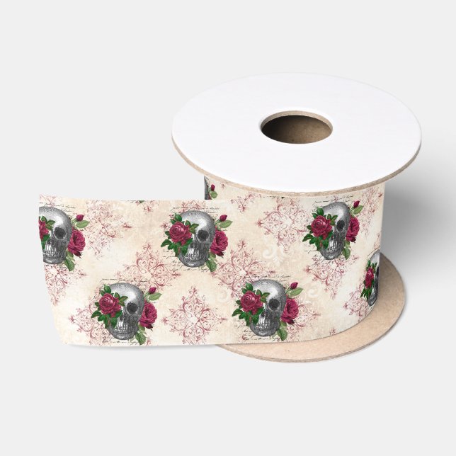 Gothic Countenance Series Design 16  Satin Ribbon (Spool)
