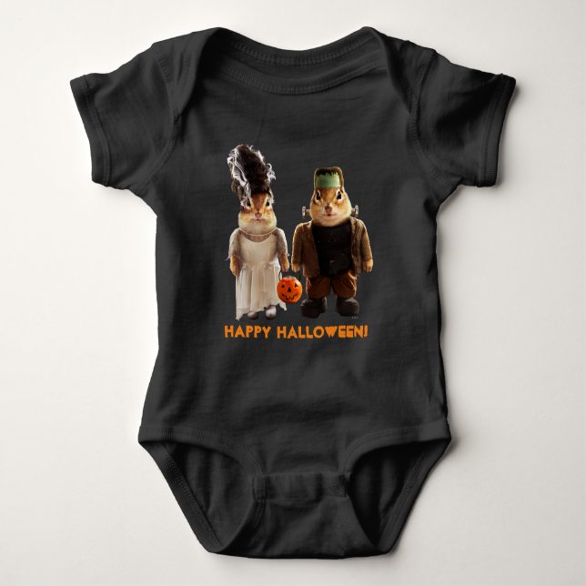 Gothic Couple Baby Bodysuit (Front)