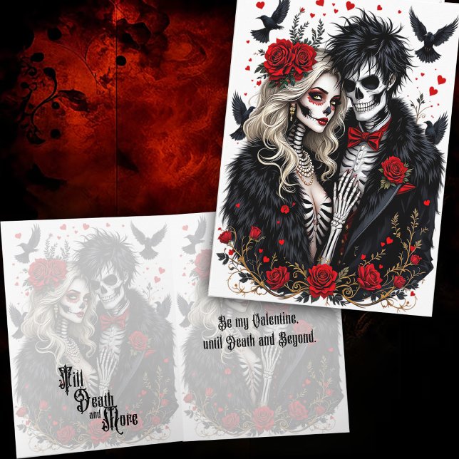 Gothic Couple Valentines Day  Card (Creator Uploaded)
