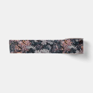 Gothic Creepy Cosy Fall Night Autumn Leaves Satin Ribbon