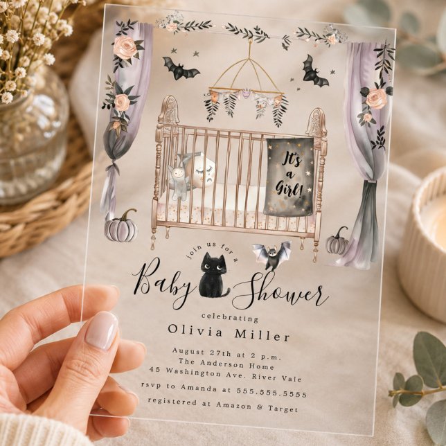 Gothic Crib Baby Shower Invitation (Creator Uploaded)
