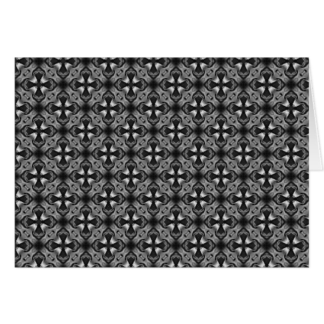 gothic cross greeting card (Front Horizontal)
