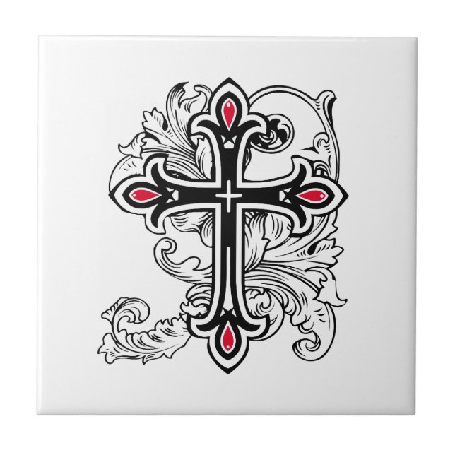 Gothic cross tile (Front)