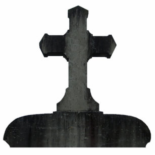Gothic cross tombstone magnet photo sculpture magnet
