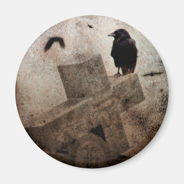 Gothic Crow Magnet (Front)