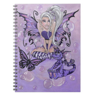 "Gothic Cuties" cute fairy dragon NOTEBOOK