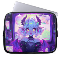 Gothic Cyberpunk Demon Fantasy Anime Girl