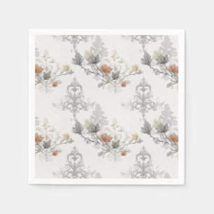 Gothic Damask Halloween Napkin