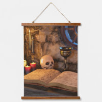 Gothic Dark Academia Candlelit Study Art