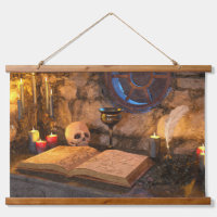 Gothic Dark Academia Candlelit Study Art