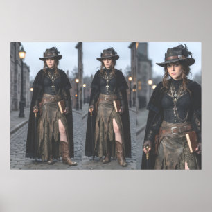 Gothic Dark Academia Witch Wall Poster