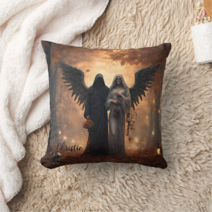 Gothic Dark Angel Couple Cushion