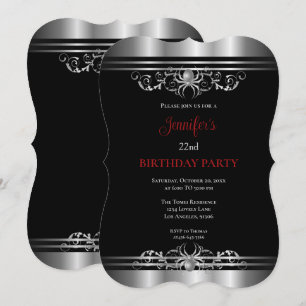 Gothic Dark Birthday invitation