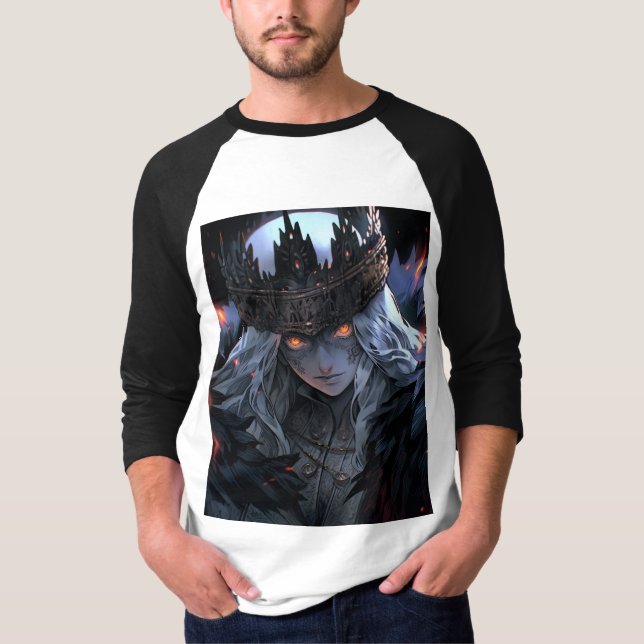 Gothic Dark Fantasy Anime T-Shirt (Front)