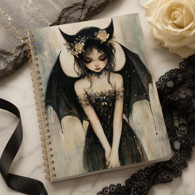 Gothic Dark Fantasy Fairy with Floral Crown  Planner (Creator Uploaded)