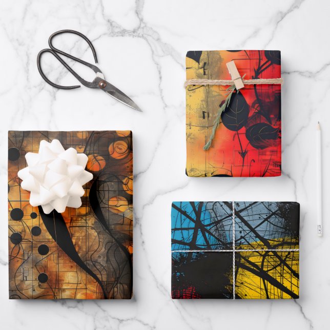 Gothic Dark Feeling Depressing  Wrapping Paper Sheet (Front)