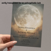 Gothic Dark Full Moon Arch Wedding Transparent