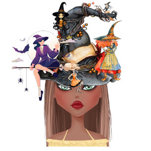 Gothic Darlings Square Wall Clock