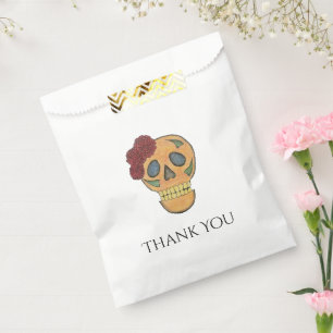 Gothic Day of the Dead Halloween Sugar Skull Favour Bags