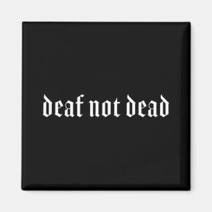 Gothic Deaf ASL Hand Gesture Deaf Hearing Loss Awa Magnet