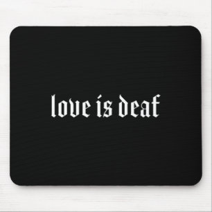 Gothic Deaf ASL Hand Gesture Deaf Hearing Loss Awa Mouse Pad