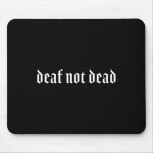 Gothic Deaf ASL Hand Gesture Deaf Hearing Loss Awa Mouse Pad