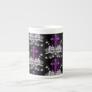 Gothic Decorative Bone China Mug