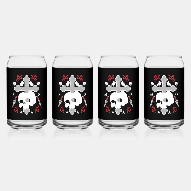 Gothic Decorative Can Glass (Front)