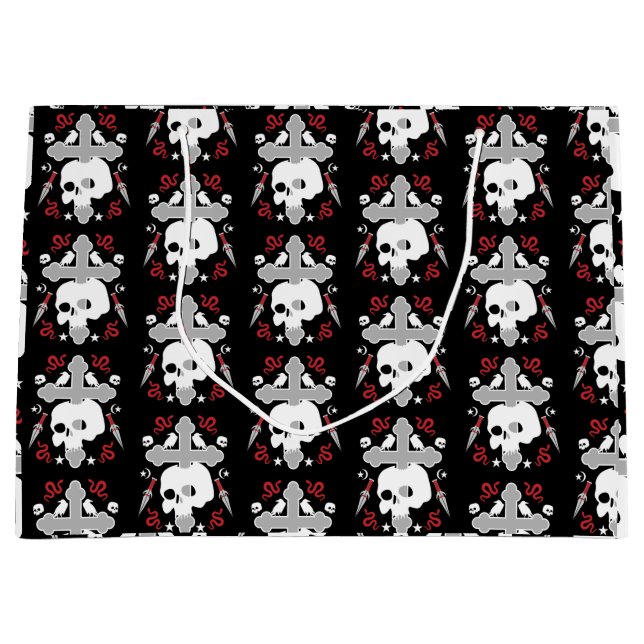 Gothic Decorative Large Gift Bag (Front)