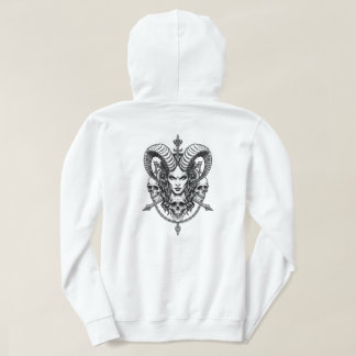 Gothic Demonic Queen Skull Art – Dark Occult Hoodie