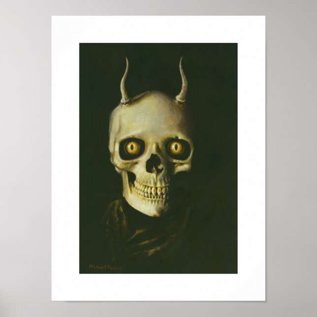 Gothic Devil Skull Print (Front)