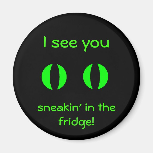 Gothic diet reminder magnet (Front)