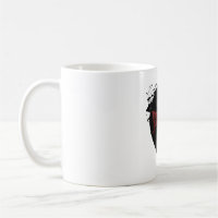 Gothic Dracula Vampire Mug - Vintage Horror