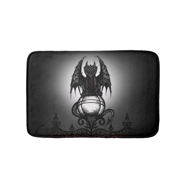 Gothic Dragon Bath Mat (Front)