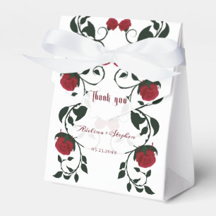 Gothic Dripping Bloody Roses Moody Wedding Favour Box