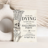 Gothic Dying to Party Skeleton Halloween Party