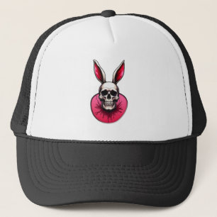 Gothic Easter Bunny – Skull Art - boné Trucker Hat