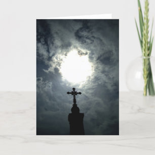 Gothic Easter cross Holiday Card