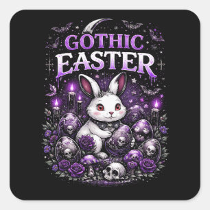Gothic Easter Square Sticker