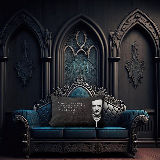 Gothic Edgar Allan Poe  Lumbar Cushion (Creator Uploaded)
