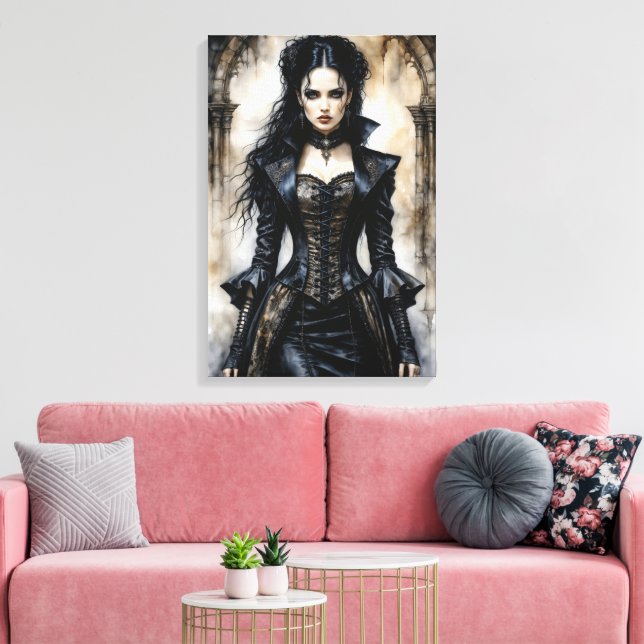 Gothic Elegance Canvas Print (Insitu(LivingRoom))