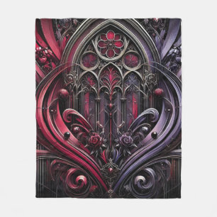 Gothic Elegance Fleece Blanket