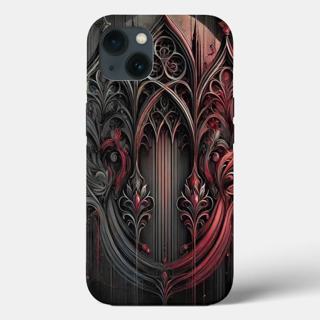 Gothic Elegance iPhone Case (Back)