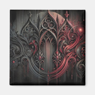 Gothic Elegance Refrigerator Magnet