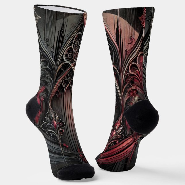 Gothic Elegance Socks (Angled)